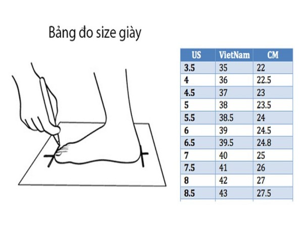 225 là size bao nhiêu? Bảng quy đổi size giày chuẩn nhất 225 là size bao nhiêu? Bảng quy đổi size giày chuẩn nhất